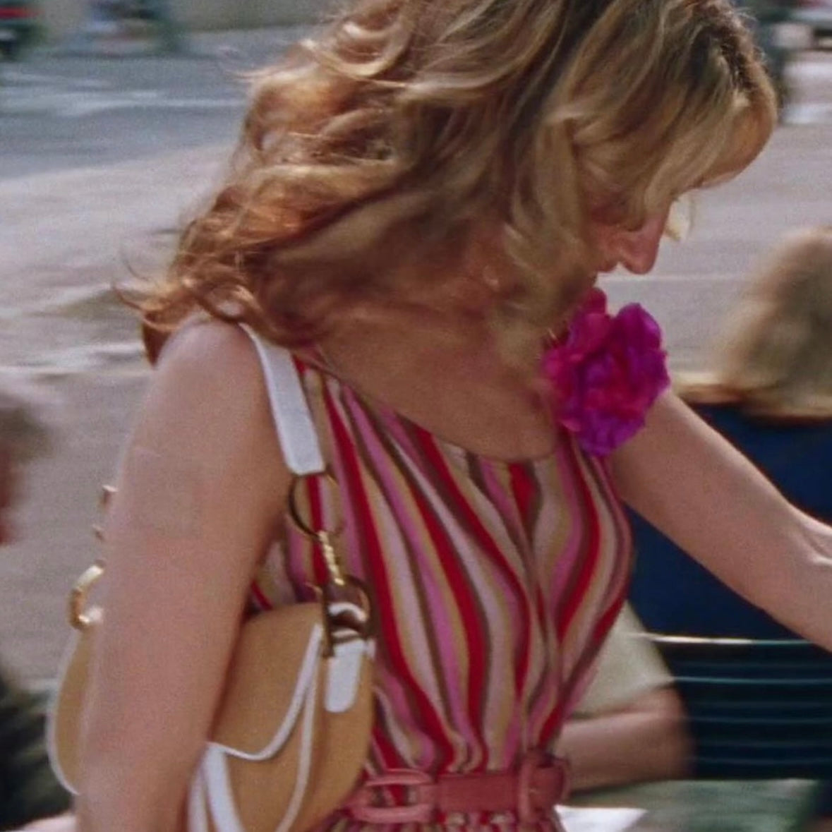 Dior 2000 Beige Saddle Bag As Seen On Carrie Bradshaw Vintiamo